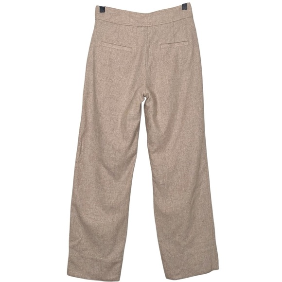 Massimo Dutti Two-button Wool Trousers In Beige Size US 2 - Picture 2 of 10